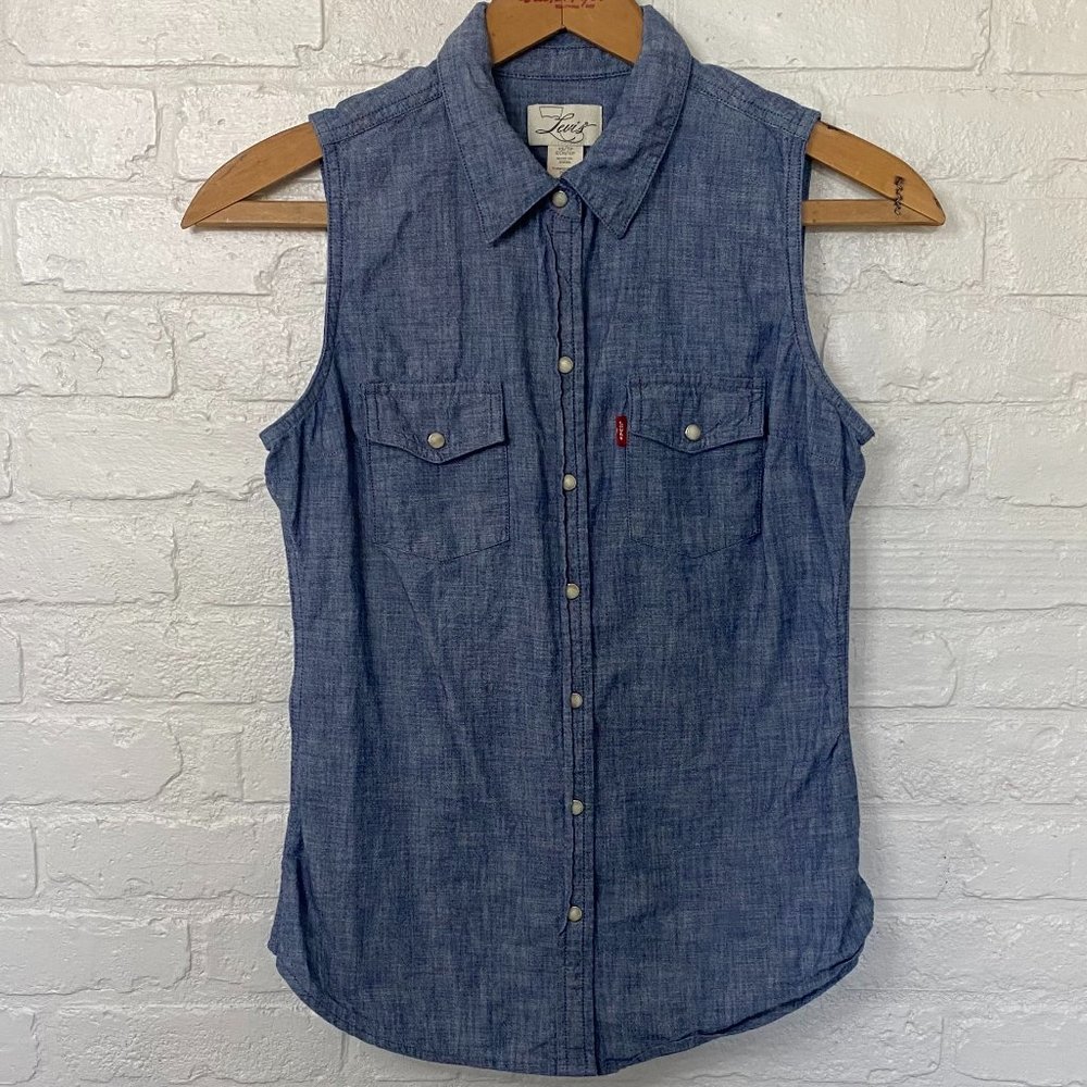 Levi’s Denim Western Sleeveless Top